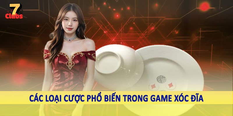 Game Xóc Dĩa 7Clubs - Trải Nghiệm Cá Cược Mới Lạ 2025 3 Các loại cược phổ biến trong game xóc dĩa