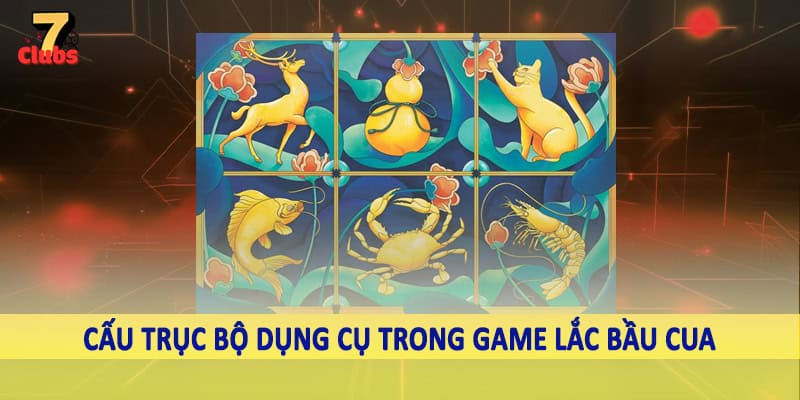 Lắc Bầu Cua - Trải Nghiệm Game Truyền Thống Xen Lẫn Hiện Đại 2 Cấu trúc bộ dụng cụ trong game lắc bầu cua