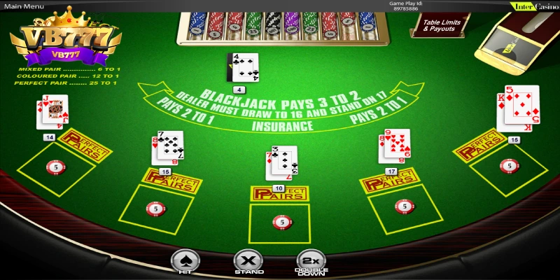 Blackjack, game bài casino thu hút người chơi tại VB777 Blackjack, game bài casino thu hút người chơi tại VB777
