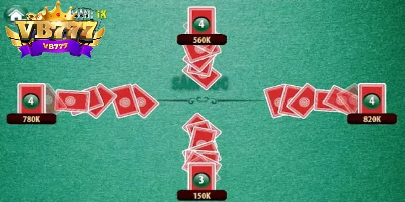 Mỗi người chơi sẽ được chia 10 lá bài Mỗi người chơi sẽ được chia 10 lá bài