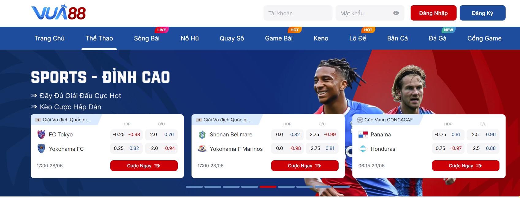 Nhiều khuyến mại lớn tại thể thao vua88